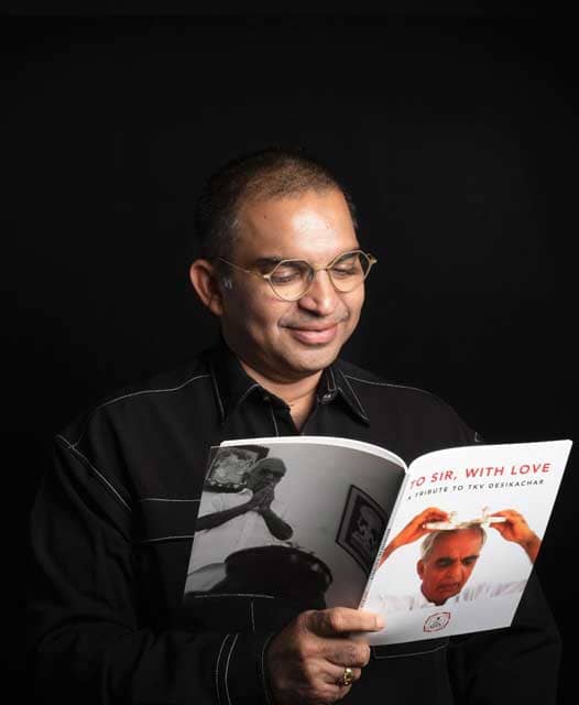 Dr Kausthub Desikachar Reading Book